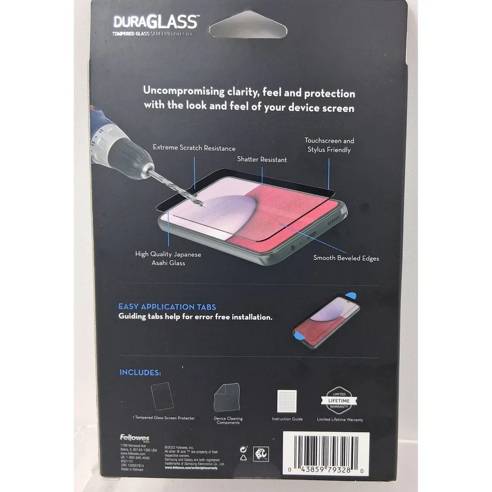 WriterRight DuraGlass Tempered Glass Screen Protector Samsung Galaxy A14 5G